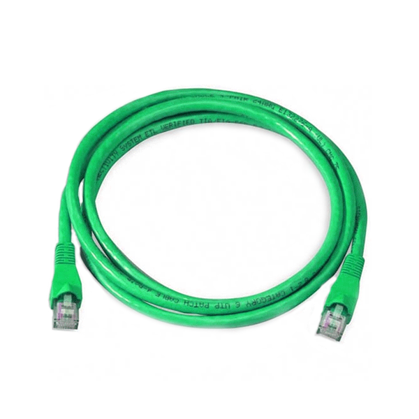 1m Cat5e UTP cable green