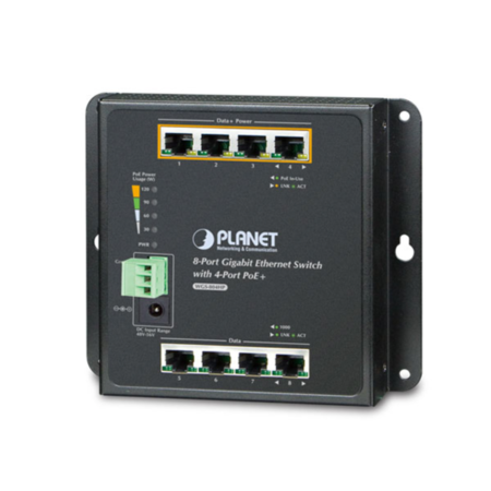 8-Port 10/100/1000T Wall Mounted
